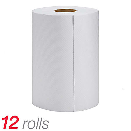 Highmark® 100% Recycled Hardwound Roll Towels, 8" x 350', White, Case Of 12 Rolls