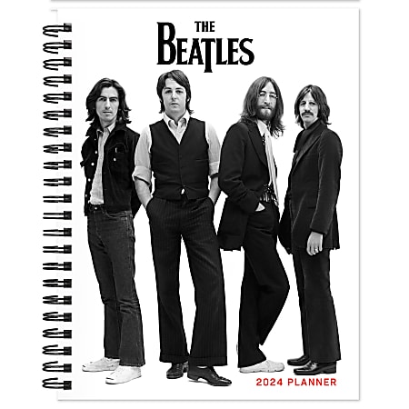 2024 TF Publishing Medium Weekly/Monthly Planner, 6-1/2" x 8", The Beatles, January to December