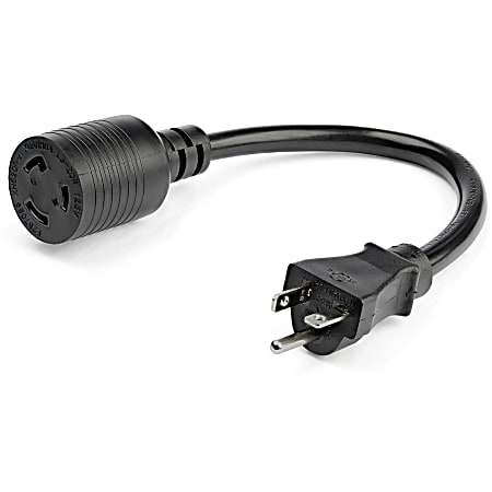 StarTech.com 3ft (1m) Heavy Duty Extension Cord, NEMA L5-20R to NEMA 5-20P Black Extension Cord, 13A 125V, 12AWG, Heavy Gauge Power Cable - 3ft (1m) Heavy duty extension cord w/ IEC 60320 L5-20R to 5-20P connectors