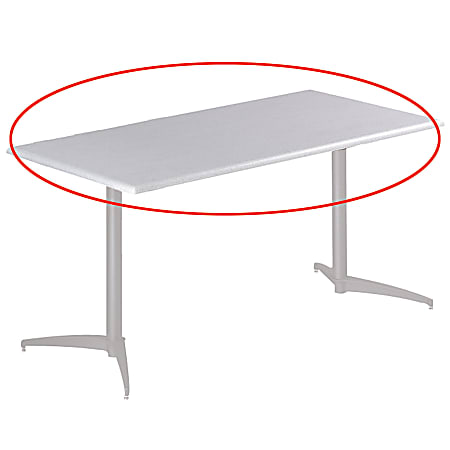 Iceberg OfficeWorks™ Rectangular Table Top, 60" x 30", Gray Granite