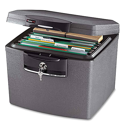 Sentry Safe Fire Safe Waterproof Advanced Security File - 0.70 ft³ - Key Lock - Water Proof, Fire Resistant - H4100