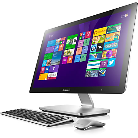Lenovo A740 F0AM004KUS All-in-One Computer - Intel Core i7 i7-4558U 2.80 GHz - 8 GB DDR3 SDRAM - 1 TB HHD - 27" 1920 x 1080 Touchscreen Display - Windows 8.1 64-bit - Desktop - Silver Aluminum