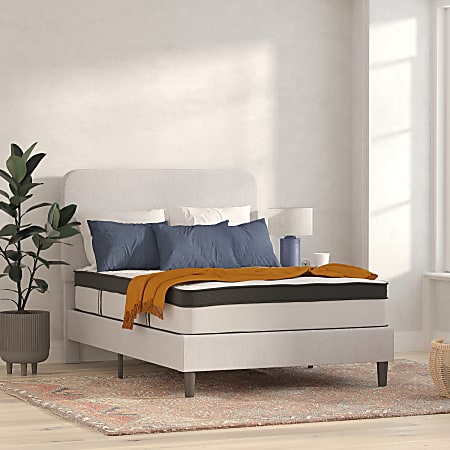 Flash Furniture Capri Comfortable Sleep 12" Foam And Pocket Spring Mattress In a Box, Full, 12"H x 54-1/4"W x 75-1/2"D