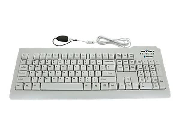 Seal Shield Silver Seal Glow Waterproof - Keyboard - backlit - USB - QWERTY - US - white
