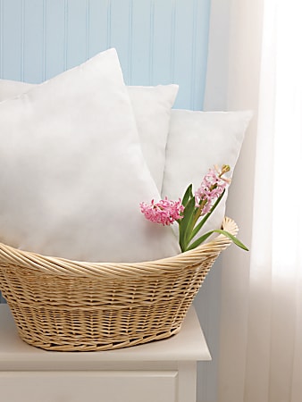 Classic Disposable Pillows, 18" x 24", White, Bag Of 3 Pillows, Case Of 4 Bags