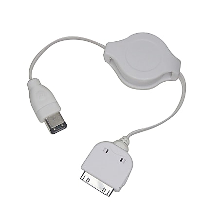 Lenmar® 30-Pin Retractable FireWire Connector Cable For Apple iPod®