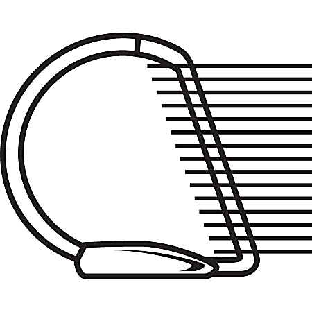 Business Source 2" D-Ring View Binder - White Polypropylene With Clear Overlay Pockets