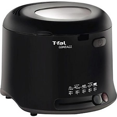 T Fal Compact Deep Fryer 1.69 quart Oil 2.20 lb Food Black