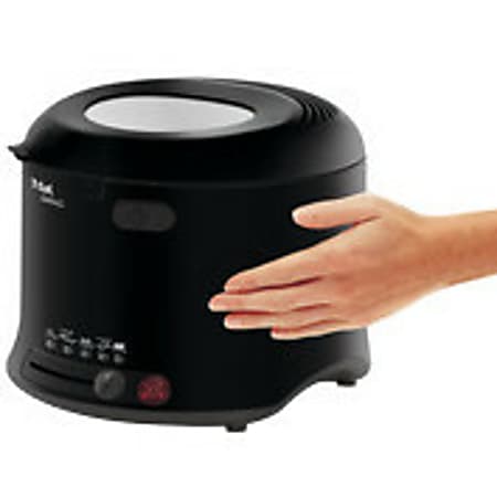 T Fal Compact Deep Fryer 1.69 quart Oil 2.20 lb Food Black