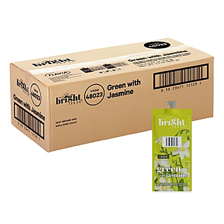 The Bright Tea Co.™ Green with Jasmine Tea Single-Serve Freshpacks, 0.25 Oz, Box Of 100
