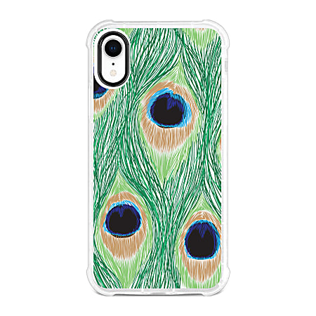 OTM Essentials Tough Edge Case For iPhone® XR, Peacock Feathers, OP-YP-Z128A