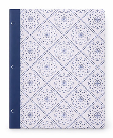 Gartner Studios Dual Pocket Folder, 9-1/4" x 11-1/2", Navy Tile