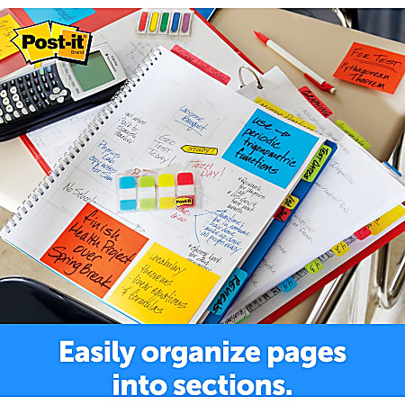 Post it Tabs .625 in. x 1.5 in. Pack of 40 Tabs - Office Depot
