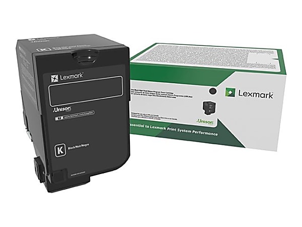 Lexmark - Black - original - toner cartridge LCCP, LRP - for Lexmark CS730de, CS735de, CX730de, CX735adse