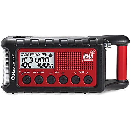 Midland ER310 E+Ready Emergency Crank Weather Radio - with NOAA All Hazard, Weather Disaster - AM, FM