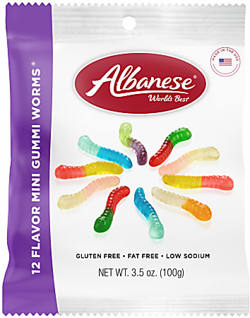 Albanese Candy Gummies, Sour Gummy Bears, 3.5 Oz