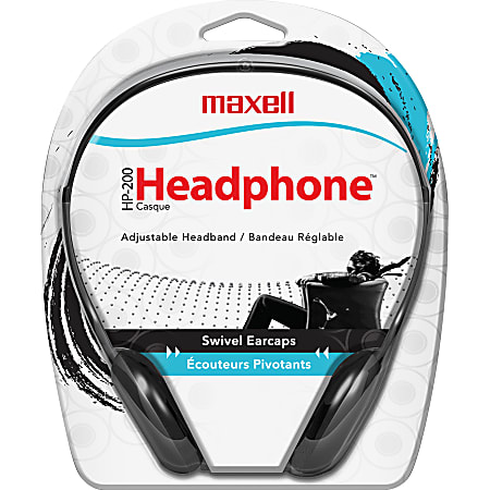 その他 maxell R-90DM Maxell Lightweight Stereo Headphones - Office Depot