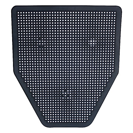 Rochester Midland Sanitary Urinal Floor Mats, Black, Pack Of 6