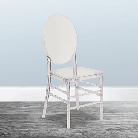 Flash Furniture Elegance Stacking Florence Chair, Clear