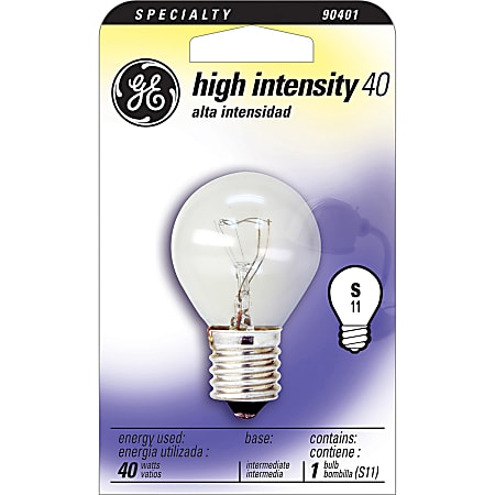 Ge Light Bulb, High Intensity Light, Appliance, 40 Watts