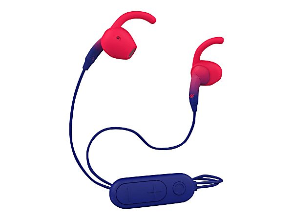 ifrogz Sound Hub Tone - Earphones with mic - in-ear - Bluetooth - wireless - red, navy