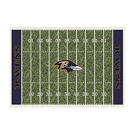 Imperial NFL Homefield Rug, 4' x 6', Baltimore Ravens