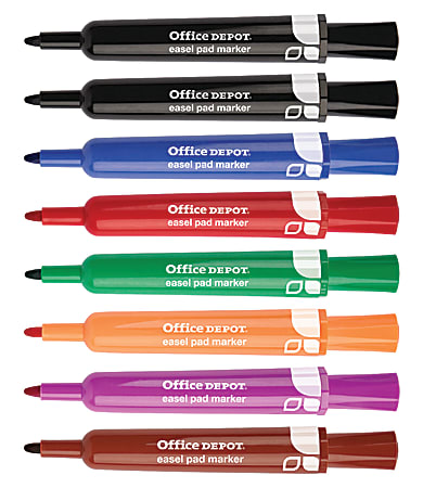 Office Depot® Brand Easel Pad Flip Chart Markers,