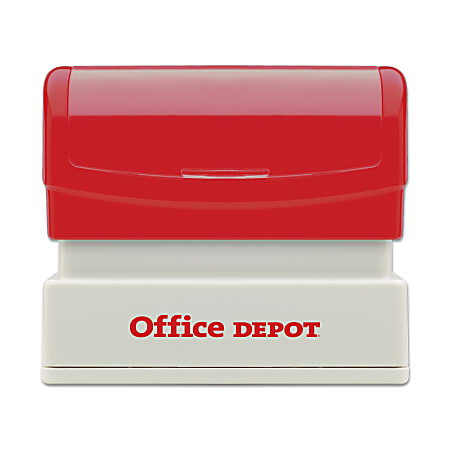 Custom Office Depot® Brand Pre-Inked Notary Stamp, 9/16" x 2-5/16" Impression