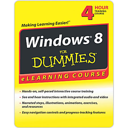 Windows 8 For Dummies (eLearning) - 30 Day Access, Download Version