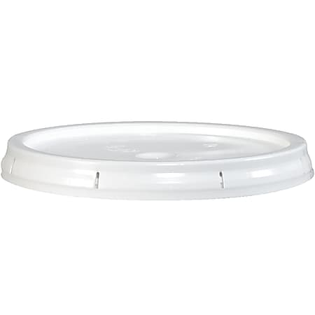 Partners Brand Plastic Lid, 20 Qt, 1 3/8"H x 12 3/8"W x 12 3/8"D, White