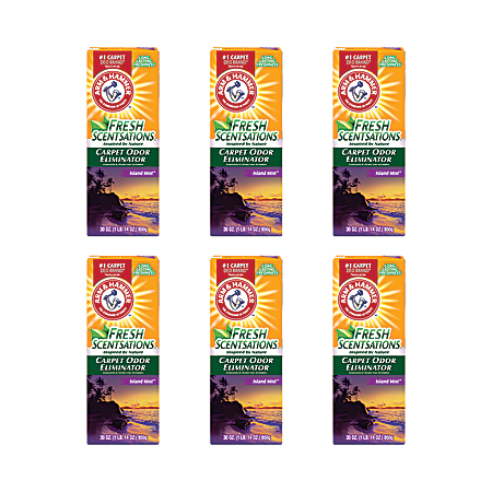 Arm & Hammer™ Fresh Scentsations™ Carpet Odor Eliminator, Island Mist, 30 oz Box, 6/Carton