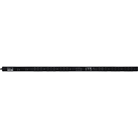 CyberPower PDU31106 Single Phase 200 - 240 VAC 30A Monitored PDU - 42 Outlets, 10 ft, NEMA L6-30P, Vertical, 0U, LCD, 3YR Warranty