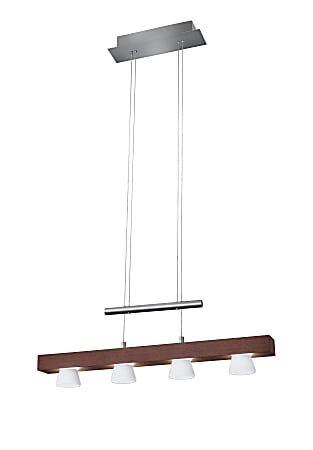 Adesso® Burlington Hanging Adjustable Pendant Lamp, 4-Light,