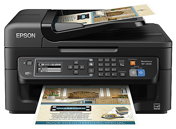 Epson® WorkForce® WF-2630 Wireless Color Inkjet All-In-One Printer