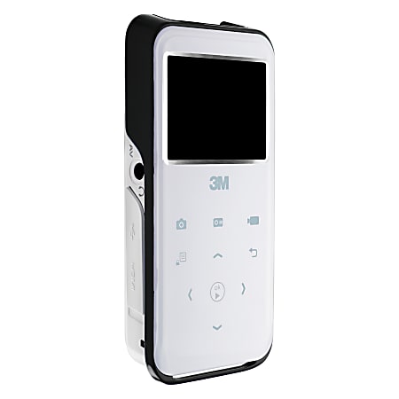 3M™ CP45B Shoot 'n Share Projector Camcorder, White With Black Accent
