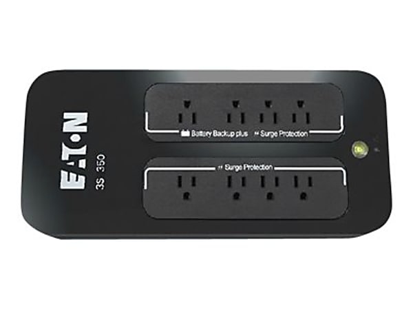 Eaton 3S - UPS - AC 120 V - 200 Watt - 350 VA - output connectors: 8 - black