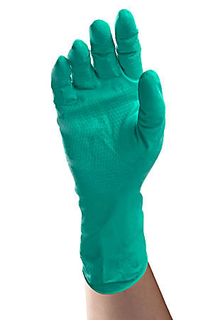 Tronex Premium-Gauge Unlined Nitrile Gloves, Small, Green, Pack Of 24 Gloves