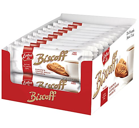Biscoff® Twin Pack Gourmet Cookies, 0.9 Oz, Box Of 20