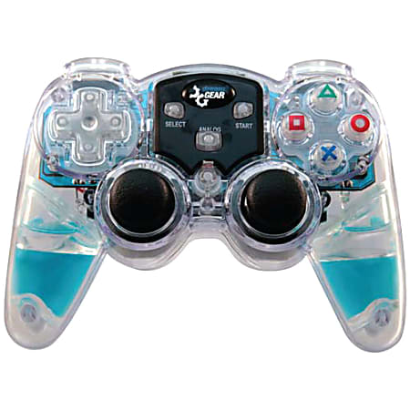 PS2 dreamGEAR Lava Glow Wireless Controller, Blue