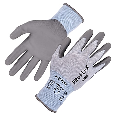 Ergodyne Proflex 7025 PU-Coated Cut-Resistant Gloves, 2X, Blue