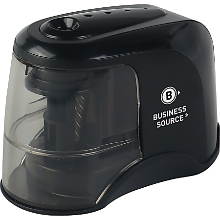 Business Source 2-way Electric Pencil Sharpener - AC Adapter Powered - Steel Alloy, ABS Plastic - 1 Each Business Source 2-way Electric Pencil Sharpener - AC Adapter Powered - Steel Alloy, ABS Plastic - 1 Each