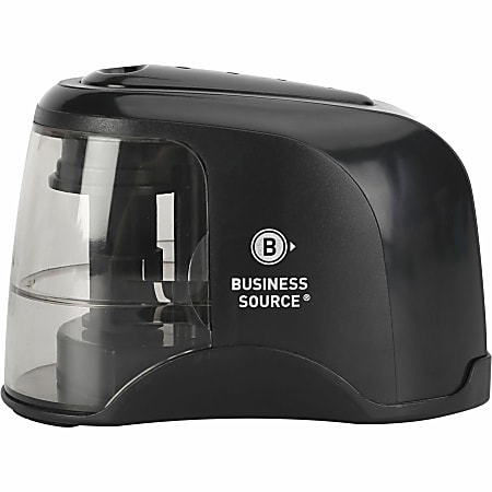 Business Source 2-way Electric Pencil Sharpener - AC Adapter Powered - Steel Alloy, ABS Plastic - 1 Each Business Source 2-way Electric Pencil Sharpener - AC Adapter Powered - Steel Alloy, ABS Plastic - 1 Each