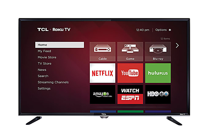 TCL テレビ TCL 40 1080p Roku LED LCD HDTV 40FS3800 - Office Depot