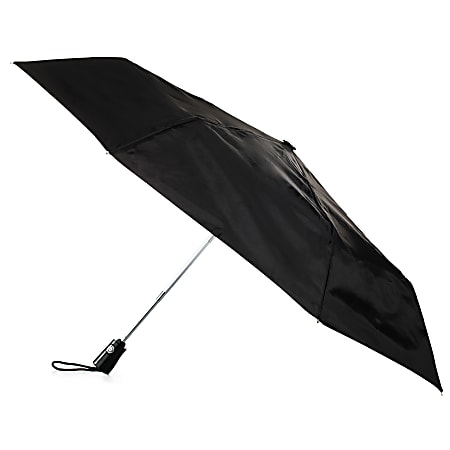 Raines Totes Auto Open And Close Umbrella, Medium, Black