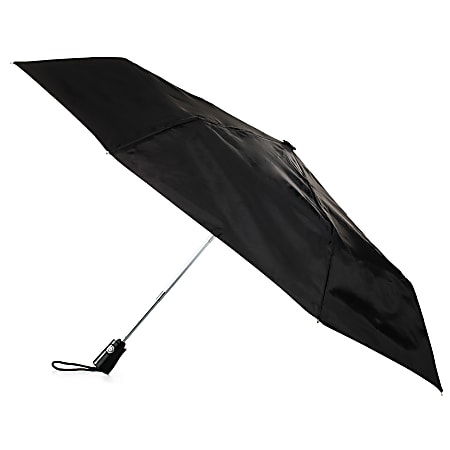 Totes Auto-Open And Close Umbrella, Medium, Black