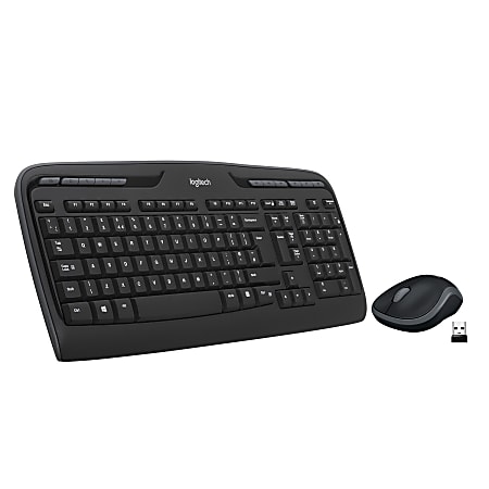 Logitech®MK320 Wireless Straight Full-Size Keyboard &amp;