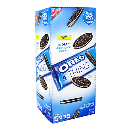 Oreo Thins Cookie Packs, Box Of 35