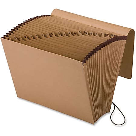 Pendaflex® A-Z Full-Flap Expanding File, Letter Size, 7/8" Expansion, Brown