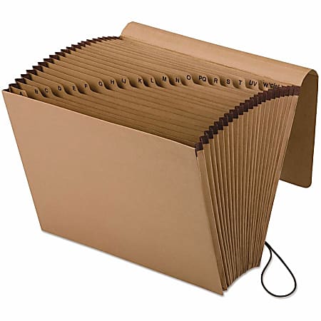 Pendaflex® A-Z Full-Flap Expanding File, Letter Size, 7/8" Expansion, Brown