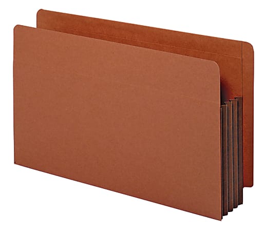 Pendaflex® End-Tab Pockets, 3 1/2" Expansion, Legal Size, Dark Brown, Box Of 10 Pockets